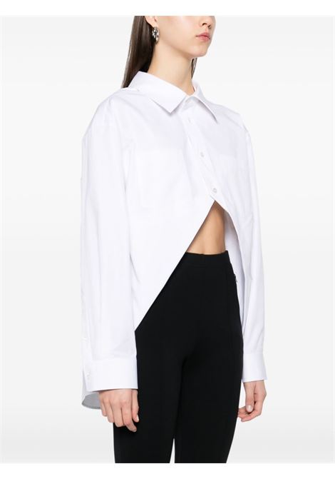 Camicia over con orlo asimmetrico in bianco Alexander wang - donna ALEXANDER WANG | 1WC1251988100